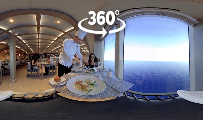 Restaurants & Bars 360° video | MSC Cruises