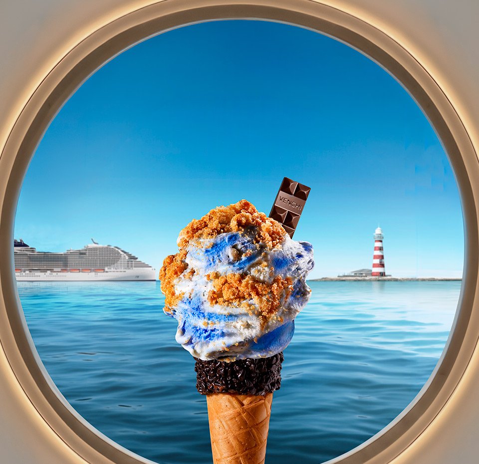 Crunchy Waves MSC gelato - Venchi chocogelateria | MSC Cruises