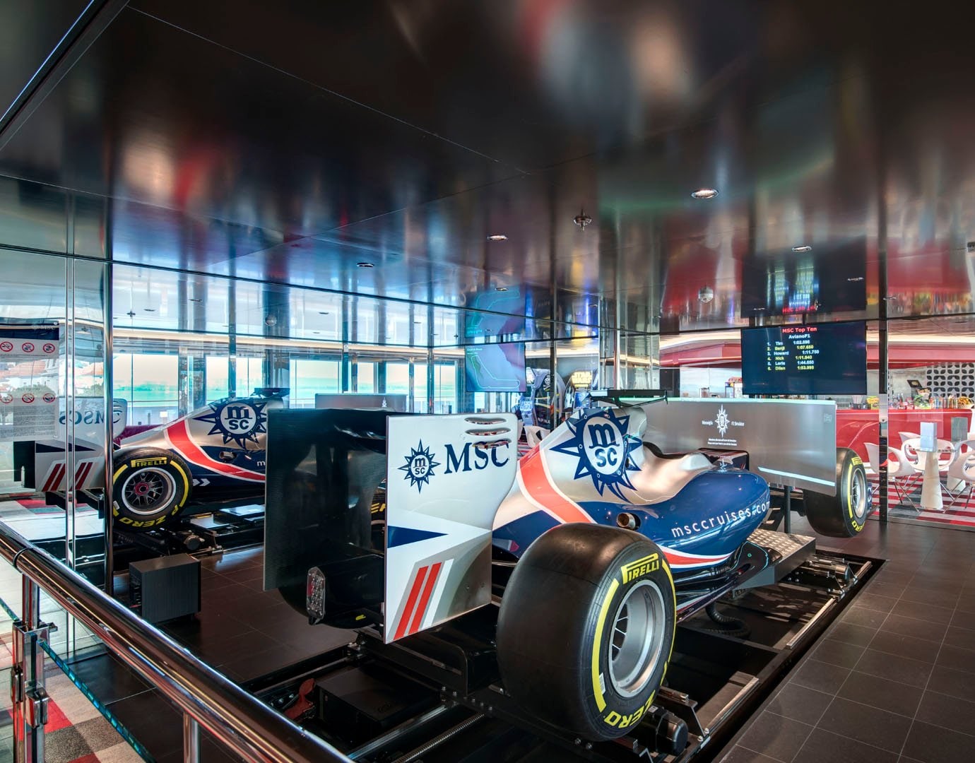 MSC Meraviglia F1 Simulators MSC Meraviglia F1 Simulators