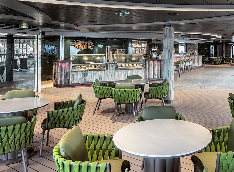 Jungle Beach Bar, MSC Seashore | MSC Cruises
