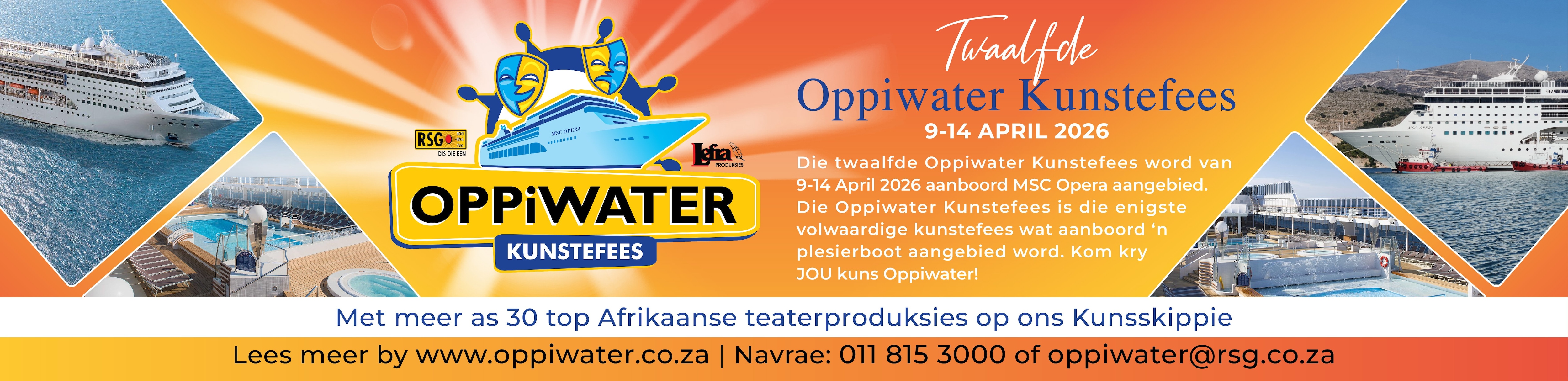 Oppiwater Arts Festival 2026 | Oppiwater Kunstefees 2026 Oppiwater Arts Festival 2026 | Oppiwater Kunstefees 2026
