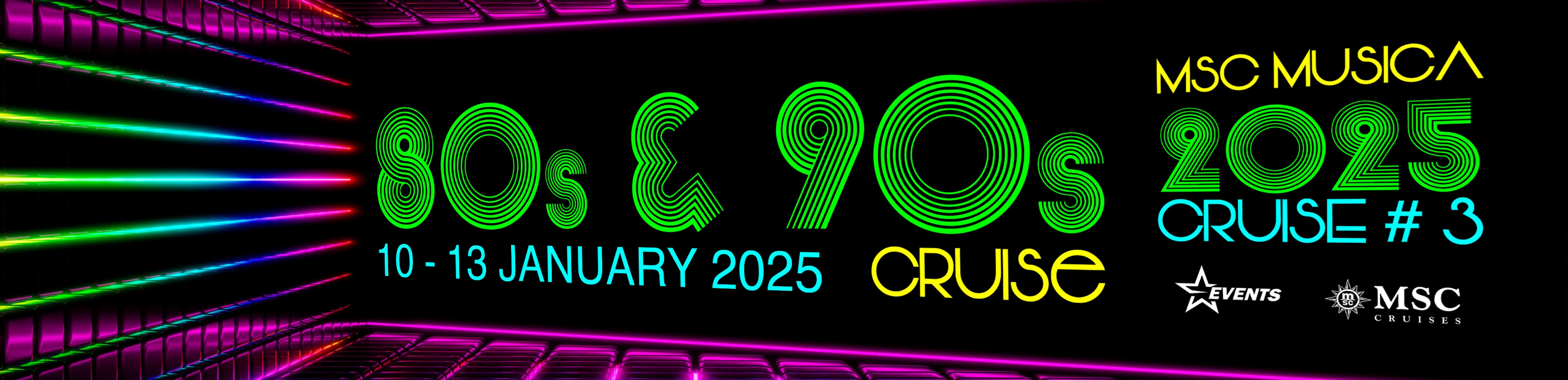 80s and 90s cruise 2025  MSC Musica Cruises