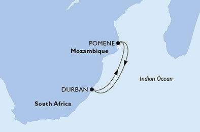 South Africa, Mozambique