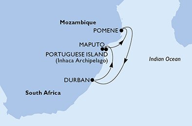 South Africa, Mozambique