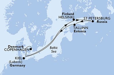 Denmark, Finland, Russian Federation, Estonia, Germany
