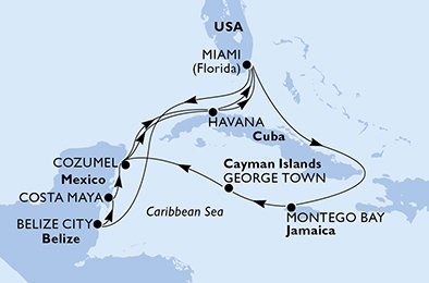 United States, Belize, Mexico, Cuba, Jamaica, Cayman Islands