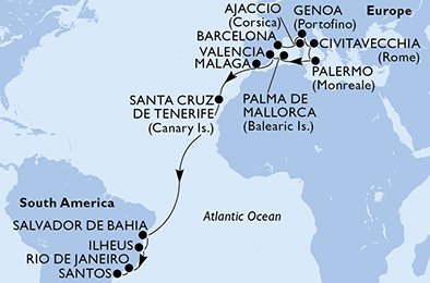 Spain, France, Italy, Brazil