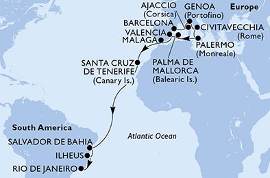 Spain, France, Italy, Brazil