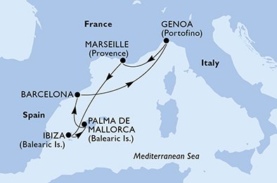 France, Spain, Italy