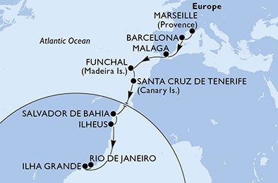 France, Spain, Portugal, Brazil