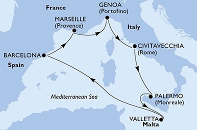 France, Italy, Malta, Spain